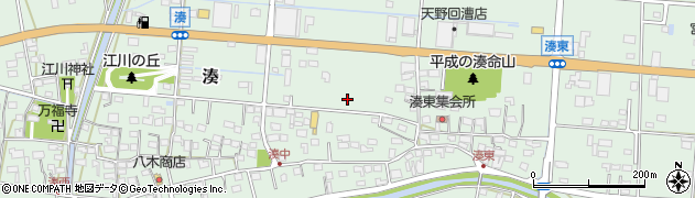 静岡県袋井市湊周辺の地図