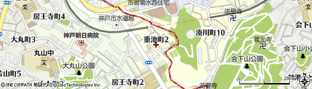 兵庫県神戸市長田区重池町2丁目周辺の地図