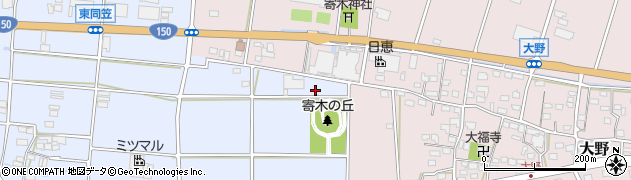 静岡県袋井市東同笠91周辺の地図