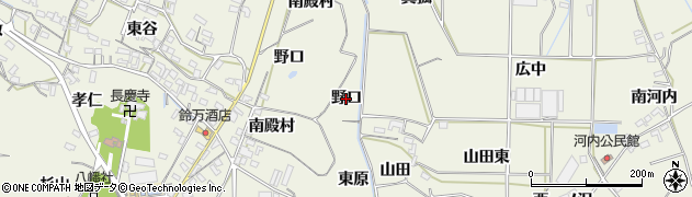 愛知県豊橋市杉山町（野口）周辺の地図