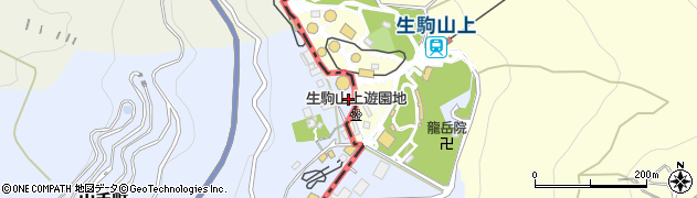 株式会社シーキュー・アメニック　生駒営業所周辺の地図