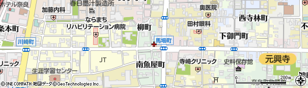 奈良県奈良市南魚屋町38周辺の地図