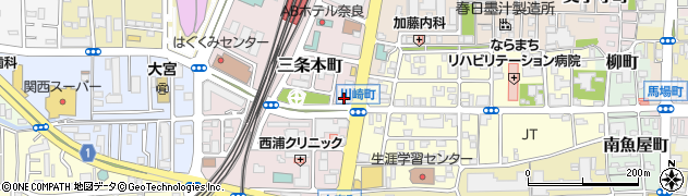 京都銀行奈良支店 ＡＴＭ周辺の地図