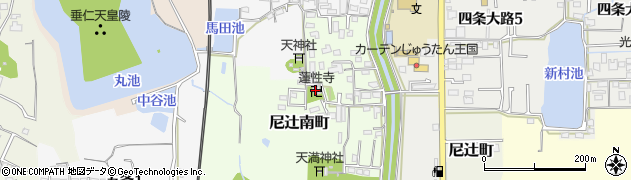 連性寺周辺の地図
