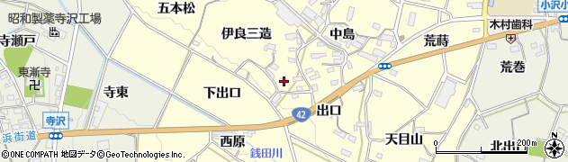 愛知県豊橋市小松原町伊良三造24周辺の地図