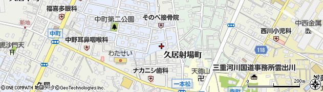 三重県津市久居射場町116周辺の地図