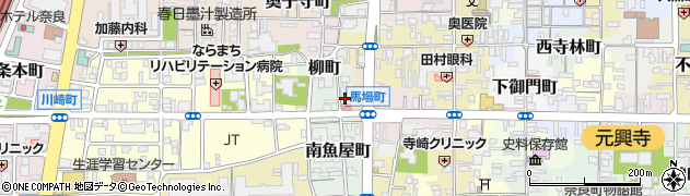 奈良県奈良市南魚屋町40周辺の地図