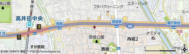 大阪シティ信用金庫高井田支店周辺の地図