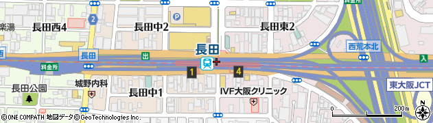 長田東周辺の地図