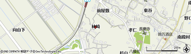 愛知県豊橋市杉山町（林崎）周辺の地図