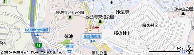 兵庫県神戸市須磨区妙法寺（上ノ池）周辺の地図