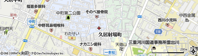 三重県津市久居射場町117周辺の地図