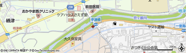 平津橋周辺の地図