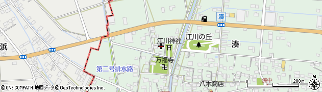 静岡県袋井市湊53-8周辺の地図