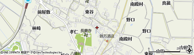 愛知県豊橋市杉山町東谷65周辺の地図