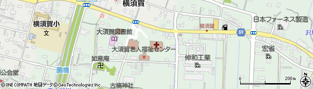大須賀中央公民館周辺の地図