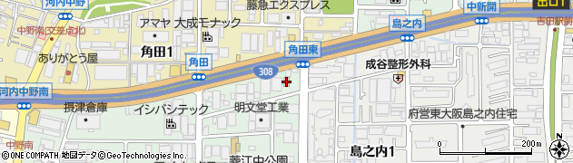 セブンイレブン東大阪菱江店周辺の地図