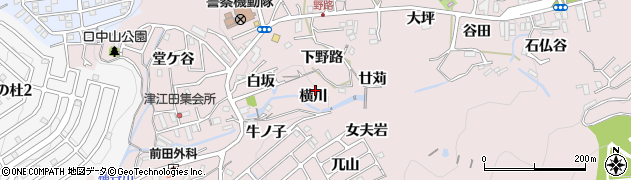 兵庫県神戸市須磨区妙法寺（横川）周辺の地図
