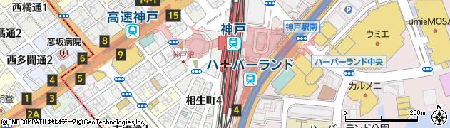 スターバックスコーヒー PLiCO神戸店周辺の地図