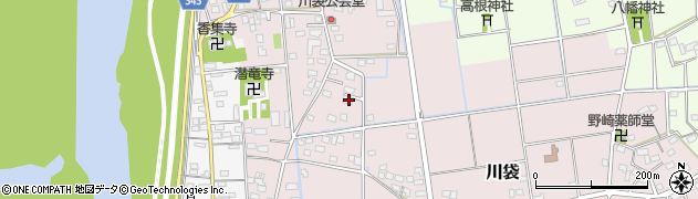 静岡県磐田市川袋542周辺の地図