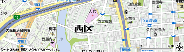 大西ハウス薩摩堀周辺の地図