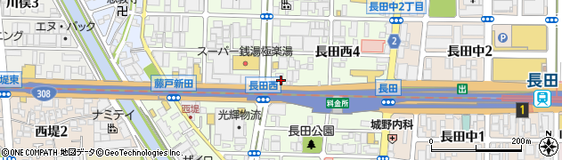 ＥＮＥＯＳ長田ＳＳ周辺の地図
