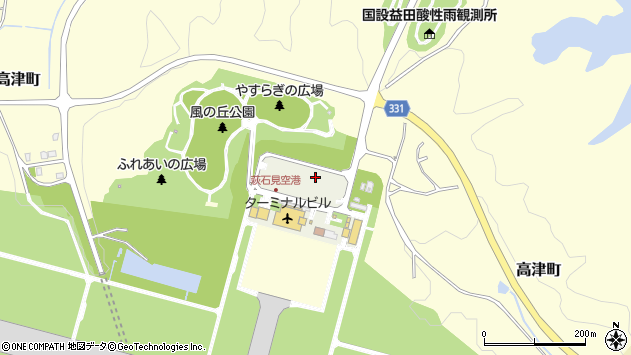 〒698-0051 島根県益田市内田町石見空港の地図