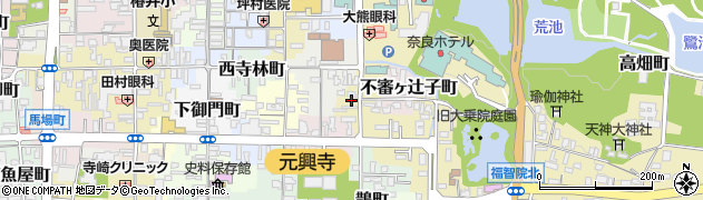 奈良県奈良市鶴福院町周辺の地図