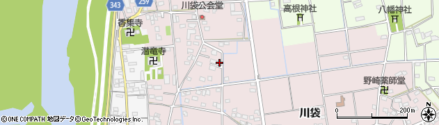 静岡県磐田市川袋345周辺の地図