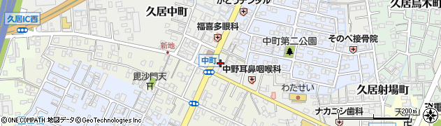 三重県津市久居中町152周辺の地図