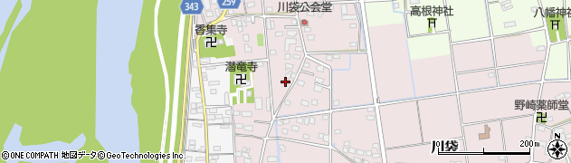 静岡県磐田市川袋322周辺の地図