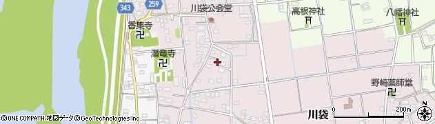 静岡県磐田市川袋544周辺の地図