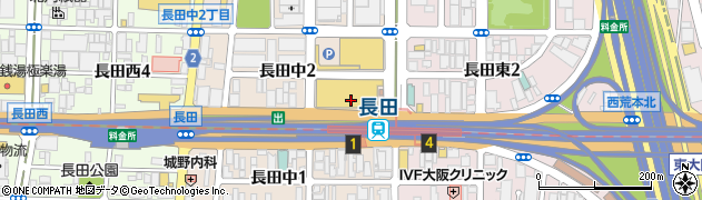 サイゼリヤ フレスポ東大阪長田店周辺の地図
