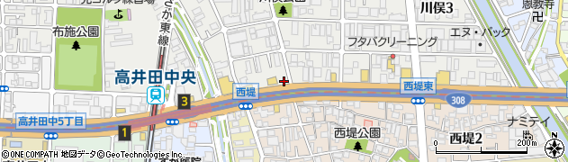 天丼・天ぷら本舗 さん天 高井田店周辺の地図