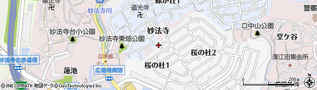 兵庫県神戸市須磨区妙法寺（東畑）周辺の地図