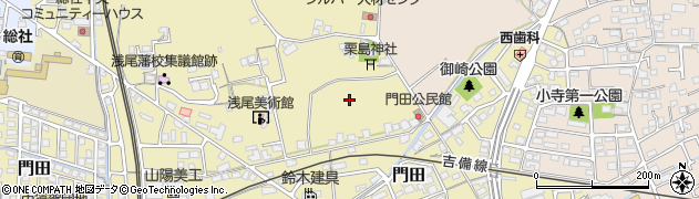 岡山県総社市門田周辺の地図