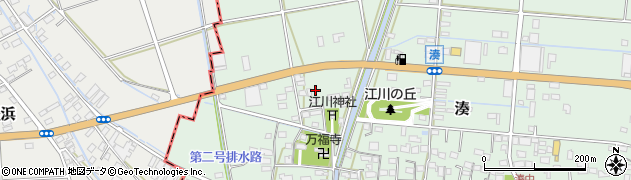 静岡県袋井市湊75周辺の地図