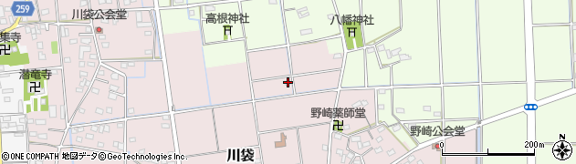 静岡県磐田市川袋684周辺の地図