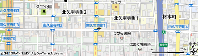 プラスワン堺筋南久宝寺店周辺の地図
