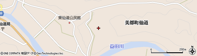 島根県益田市美都町仙道369周辺の地図