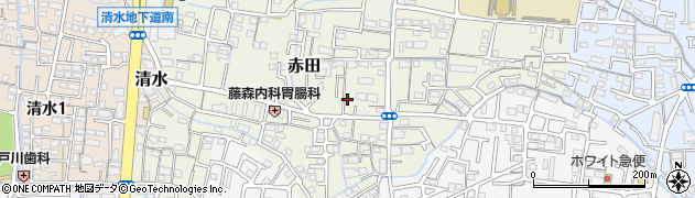 岡山県岡山市中区赤田265周辺の地図
