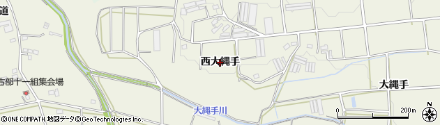 愛知県豊橋市伊古部町（西大縄手）周辺の地図