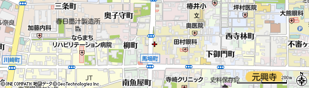 ローソン奈良西城戸町店周辺の地図
