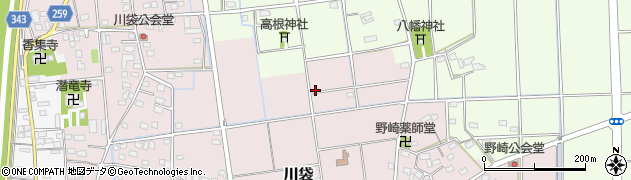 静岡県磐田市川袋682周辺の地図