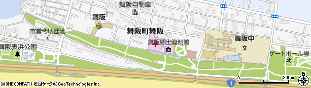 浜松市舞阪総合体育館（舞童夢）周辺の地図