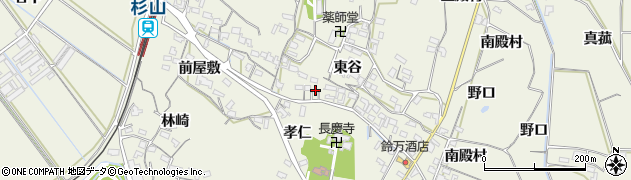 愛知県豊橋市杉山町東谷53周辺の地図
