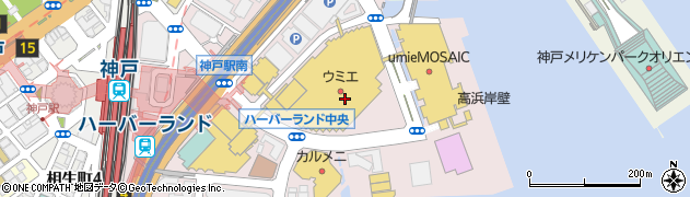 ビューティーアイラッシュ 神戸ハーバーランドumie店周辺の地図