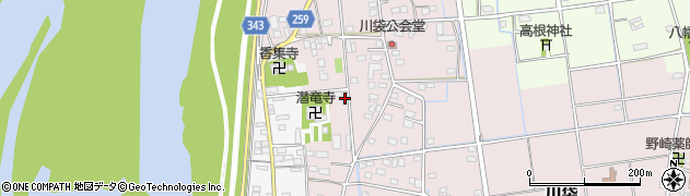 静岡県磐田市川袋314-2周辺の地図