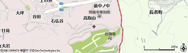 兵庫県神戸市須磨区妙法寺（高取山）周辺の地図