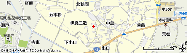 愛知県豊橋市小松原町伊良三造15周辺の地図